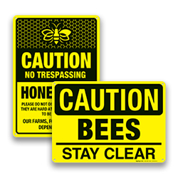 Image of Bee Safety Signs