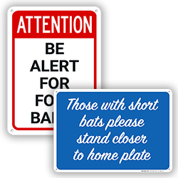 Image of Field Safety & Baseball Signs