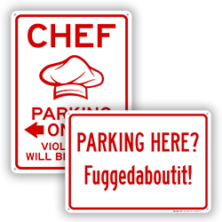 Image of Funny Reserved Parking Signs