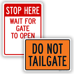 Image of Gate Warning Signs