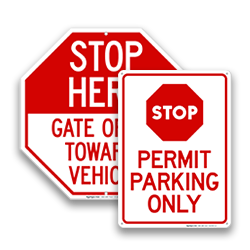 Image of Instructional Stop Signs