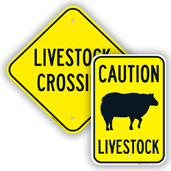 Image of Livestock Warning Signs