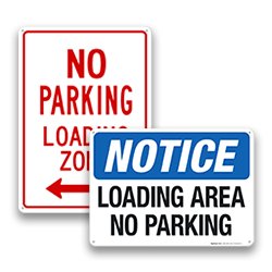 Image of Loading & Unloading Zone Signs