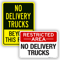 Image of No Delivery Signs