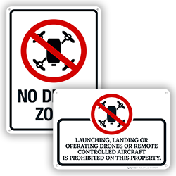 Image of No Drone Signs