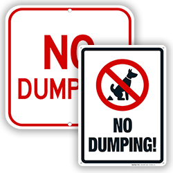 Image of No Dumping Signs