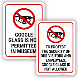 Image of No Google Glass Signs