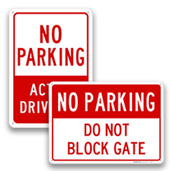 Image of No Parking By Location Signs