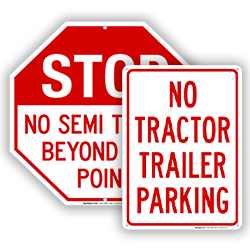 Image of No Truck Parking Signs