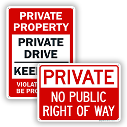 Image of Private Drive Signs