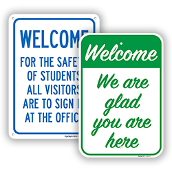 Image of Reception Welcome Signs