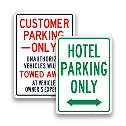 Image of Reserved Parking Signs By Industry