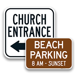 Image of Reserved Parking Signs By Institution