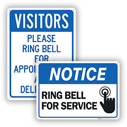 Image of Ring Bell For Service Signs