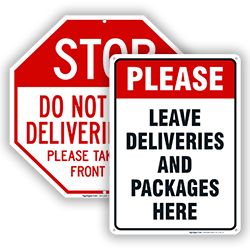 Image of Shipping and Receiving Signs