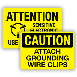 Image of Static & Grounding Signs