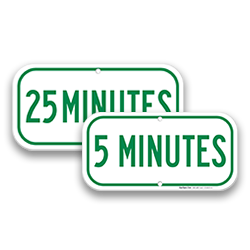 Image of Supplemental Time Limit Parking Signs