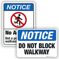 Image of Walkway Safety Signs