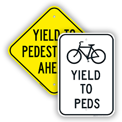 Image of Yield To Pedestrians Signs