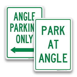 Image of Angle In Parking Signs