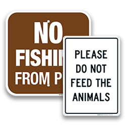 Image of Animal Prohibition Signs