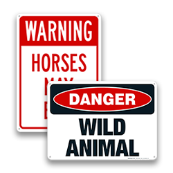 Image of Animal Warning Signs