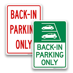 Image of Back In Parking Signs