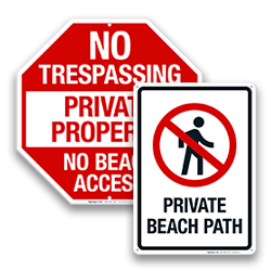 Image of Beach & Dock Signs