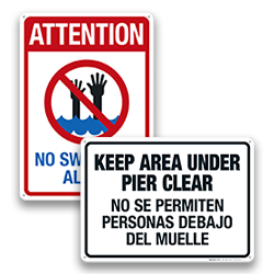 Image of Beach Safety Signs