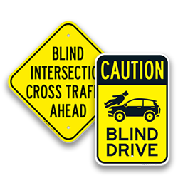 Image of Blind Curve & Drive Signs