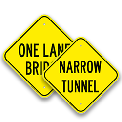 Image of Bridge & Tunnel Warning Signs