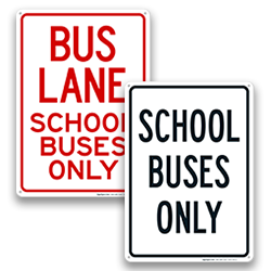 Image of Bus Reserved Parking Signs