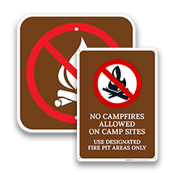 Image of Campfire Prohibition Signs