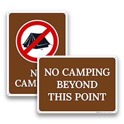 Image of Campground & Park Prohibition Signs