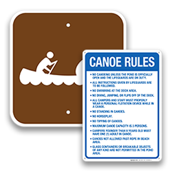 Image of Canoe & Kayak Signs