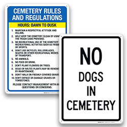 Image of Cemetery Signs