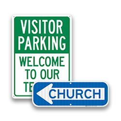 Image of Church Directional & Greeting Signs