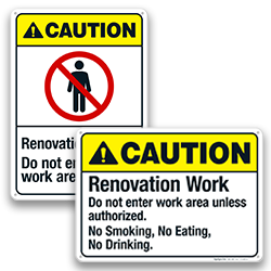 Image of Construction & Renovation Area Signs