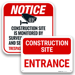 Image of Construction Site & Area Signs