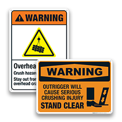 Image of Crush Hazard Signs