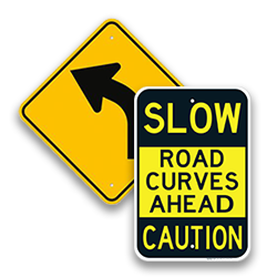 Image of Curve Warning Signs