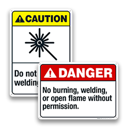 Image of Cutting & Welding Hazard Signs