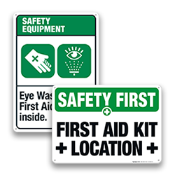 Image of Directional First Aid Signs