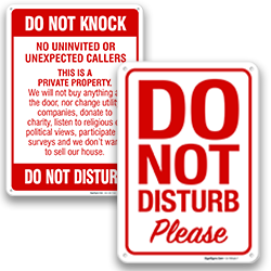 Image of Do Not Disturb Signs