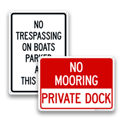 Image of Dock & Pier Signs