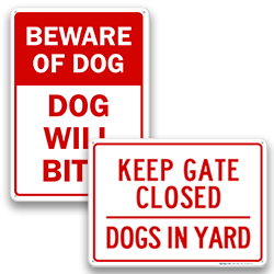 Image of Dog Signs