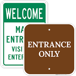 Entrance Signs