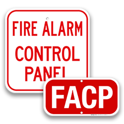 Image of Fire Alarm & FACP Signs