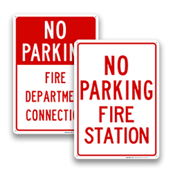 Image of Fire Department Reserved Parking Signs