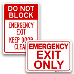 Image of Fire Escape & Exit Signs